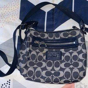 Navy blue coach Crossbody bag